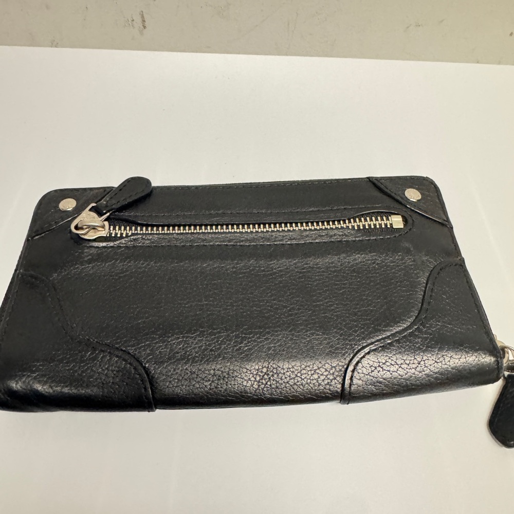 Coach Black Leather Men's Zipper Wallet - Picture 2 of 7